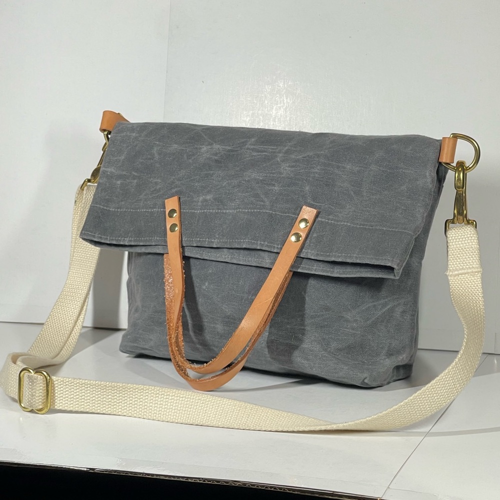 NEWTON Supply Co. Waxed Canvas Tote Crossbody Bag